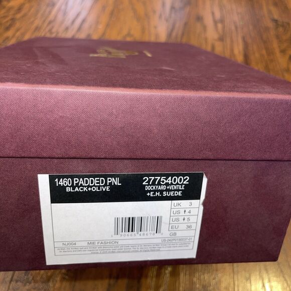 Dr. Martens Men’s Size 4 1460 Pascal Boots Black Olive main image 4